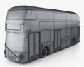 Wrightbus Borismaster 2012 3D-Modell wire render