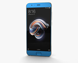 Xiaomi Mi Note 3 Blue 3Dモデル