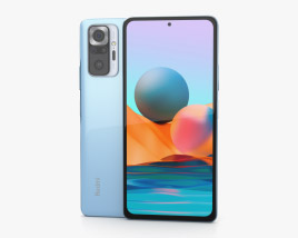 Xiaomi Redmi Note 10 Pro Glacier Blue 3D model