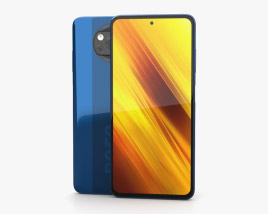 Xiaomi Poco X3 Cobalt Blue 3D-Modell