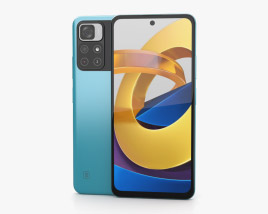 Xiaomi Poco M4 Pro Cool Blue 3D 모델 
