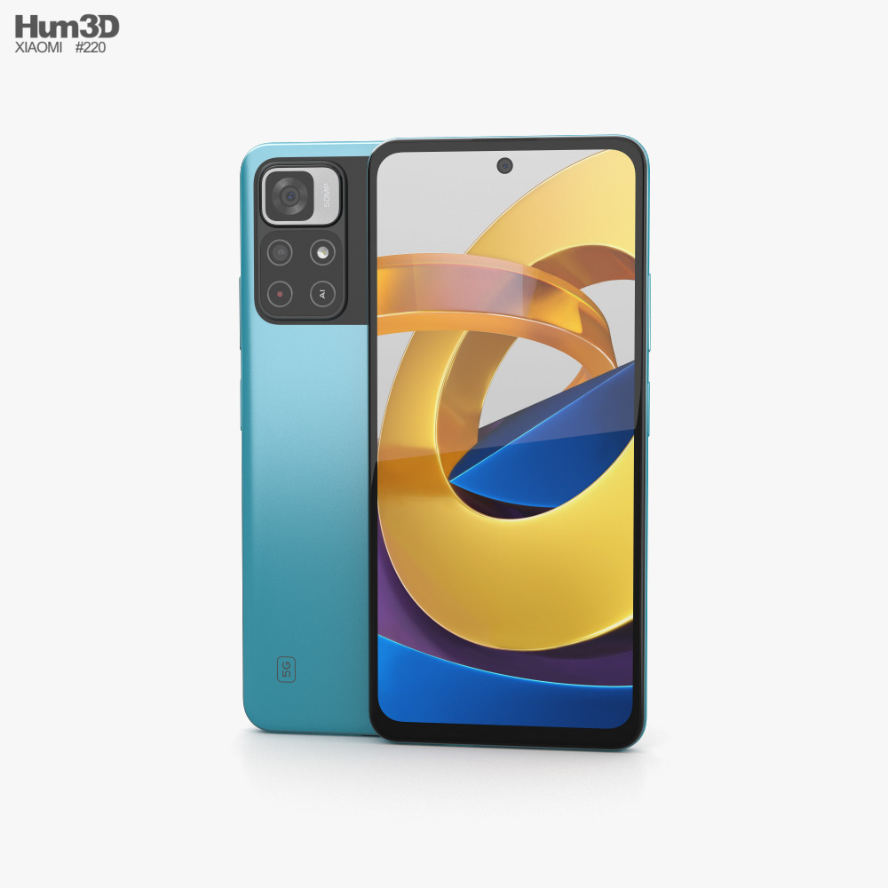 Xiaomi Poco M4 Pro Cool Blue Modèle 3D