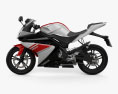 Yamaha YZF-R125 2008 3d model side view