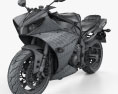 Yamaha R1 2014 Modelo 3D wire render