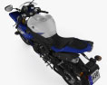 Yamaha R1 2014 Modelo 3D vista superior