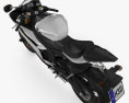 Yamaha YZF-R6 2014 3d model top view