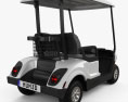 Yamaha Golf Car Fleet 2012 3D модель back view