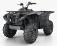 Yamaha Grizzly 700 2013 3D 모델  wire render