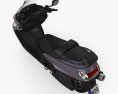 Yamaha Majesty 2013 3d model top view