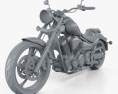 Yamaha Raider SCL 2013 3d model clay render