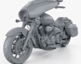 Yamaha Stratoliner Deluxe 2013 3d model clay render
