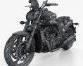 Yamaha VMax 2009 3D-Modell wire render