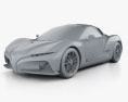 Yamaha Sports Ride 2016 3D модель clay render