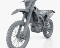 Yamaha WR250F 2015 3d model clay render