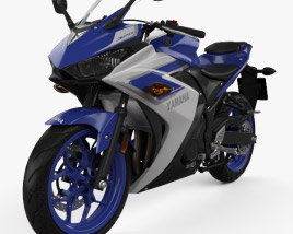 Yamaha YZF-R3 2015 Modelo 3d