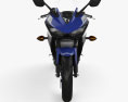 Yamaha YZF-R3 2015 Modello 3D vista frontale