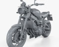 Yamaha XSR900 2016 3d model clay render
