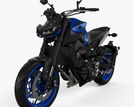 Yamaha MT-09 2017 3Dモデル