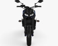 Yamaha MT-09 2017 3d model front view