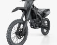 Yamaha YZ250F 2017 3Dモデル wire render