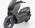 Yamaha NMAX 160 ABS 2017 3d model wire render