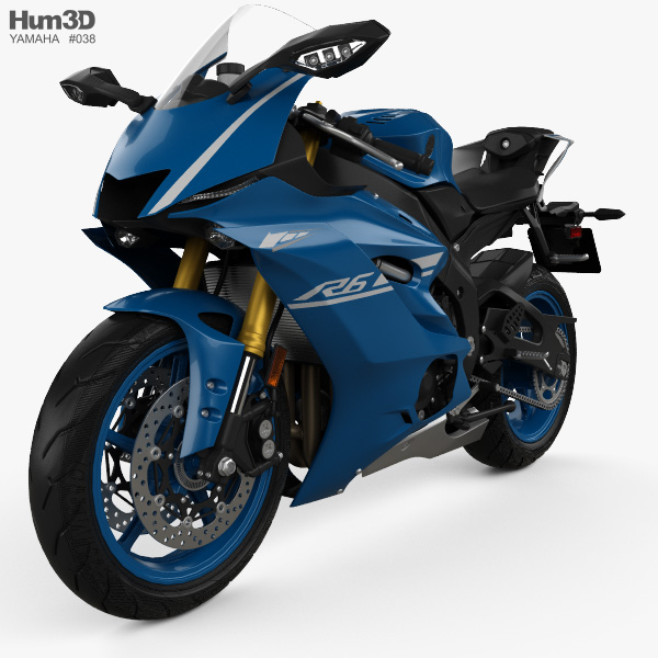 Yamaha R6 2017 3D model