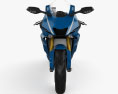 Yamaha R6 2017 3d model front view