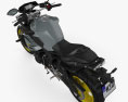 Yamaha MT-10 2016 Modelo 3D vista superior