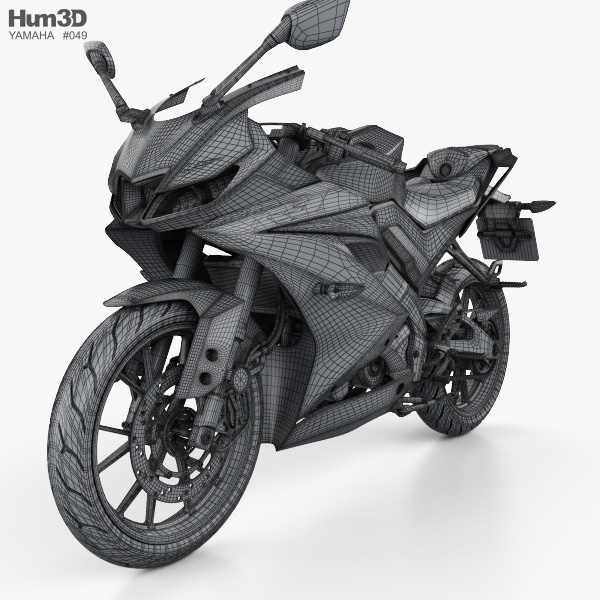 Yamaha YZF-R125 2019 3D model - Hum3D