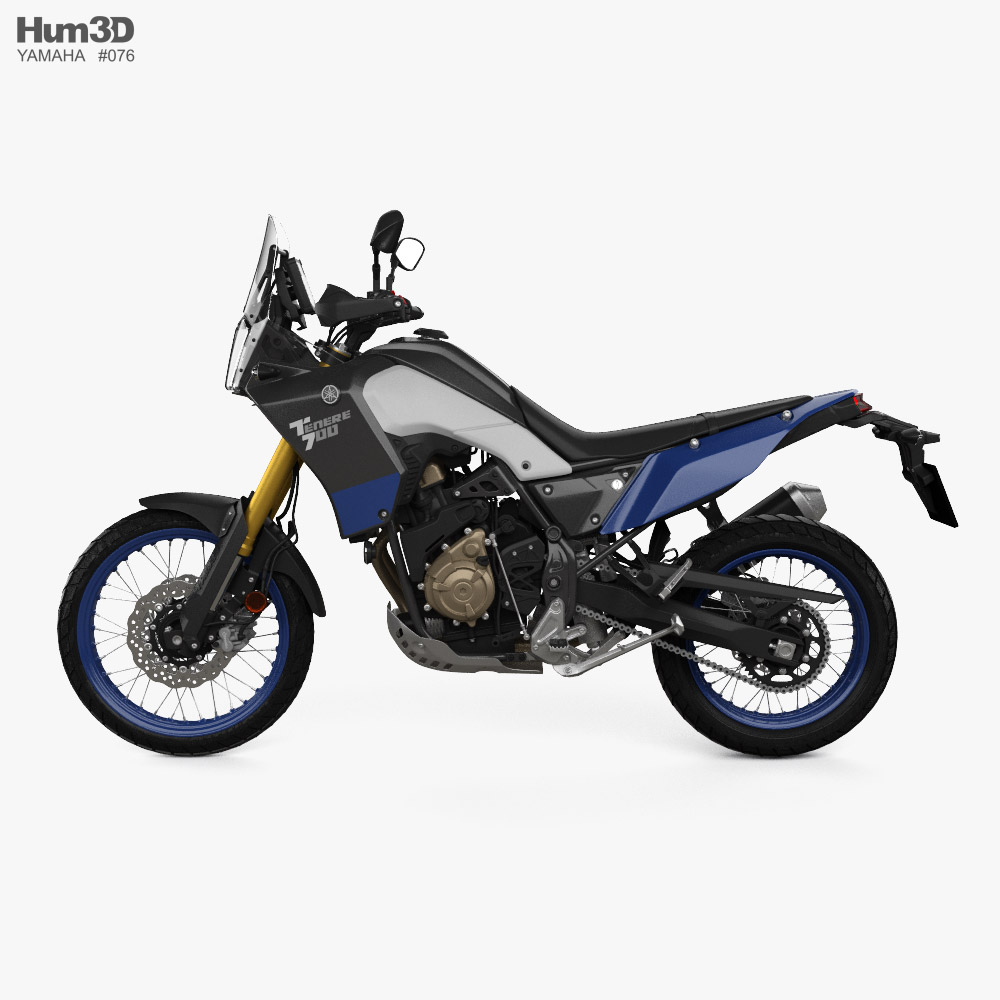 Yamaha Tenere 700 2021 3d Model 