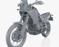 Yamaha Tenere 700 2021 3Dモデル clay render