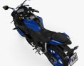 Yamaha R15 2020 Modelo 3D vista superior