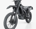 Yamaha WR450F 2016 3d model wire render