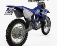 Yamaha YZ250 with HQ dashboard 1998 3d model back view