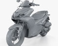 Yamaha Aerox 155 2021 3D 모델  clay render
