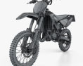 Yamaha YZ85 2019 3D-Modell wire render