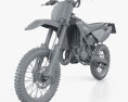 Yamaha YZ85 2019 3D-Modell clay render