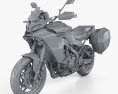 Yamaha Tracer9 GT 2021 3d model clay render