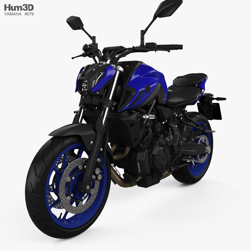 Yamaha MT-07 2022 3Dモデル