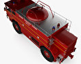Yankee-Walter PLF 6000 Dry Powder 消防车 1972 3D模型 顶视图