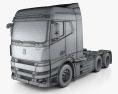 Yuan-Cheng M100 Camion Trattore 2021 Modello 3D wire render