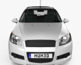 ZAZ Vida hatchback 2015 Modelo 3d vista de frente