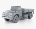 ZIL 130 平板车 1964 3D模型 clay render