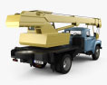 ZIL 130 起重卡车 1964 3D模型 后视图