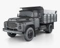 ZIL 130 Dump Truck 1994 3d model wire render