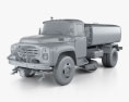 ZIL 130 Street Cleaner Truck 1994 3D模型 clay render