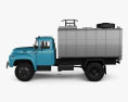 ZIL 130 Müllwagen 1964 3D-Modell Seitenansicht