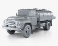 ZIL 130 油罐车 1964 3D模型 clay render