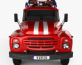 ZIL 130 Fire Truck 1994 3d model front view