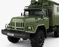 ZiL 131 Army Box Truck 1966 Modello 3D